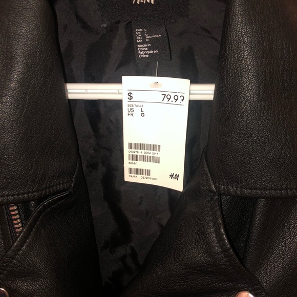 NWT faux Leather Jacket - Picture 6 of 7